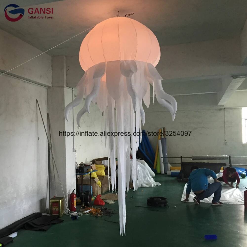 Outdoor Lighting Jellyfish - Multi-Colored Charming Inflatable Led Light Octopus,2.5M