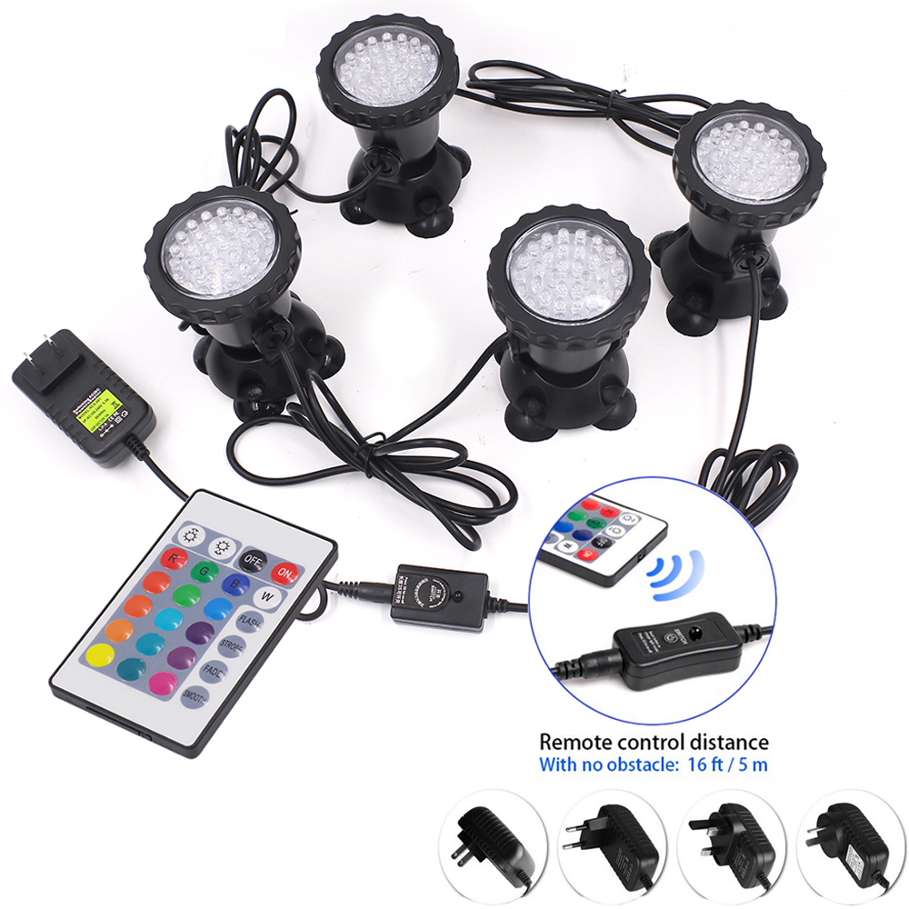 Pond Light Submersible - RGB LED Underwater Light IP68 Waterproof