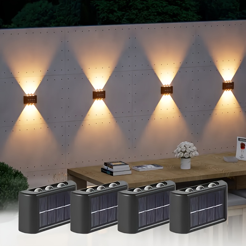 Solar Wall Sconce - LED Solar Light Outdoor Waterproof Solar