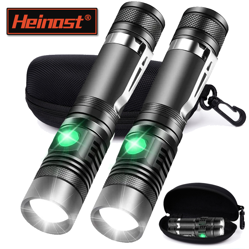 Outdoor Lighting Beacon - Rechargeable T6 Handheld Flashlight Use 18650