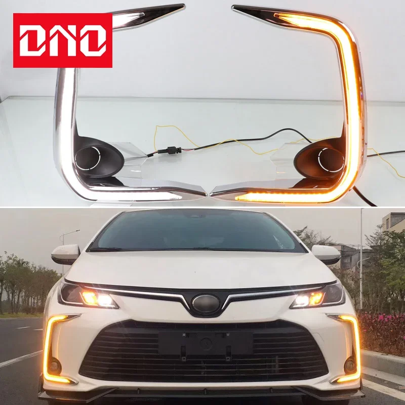 Outdoor Lighting Yellow - Car LED DRL 12V Daylights For
