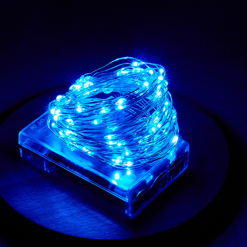 Outdoor Lighting No Wiring - Wedding Holiday Festoon LED Silver Wire
