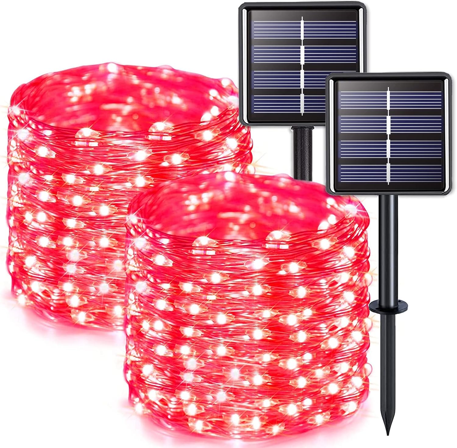 Outdoor Lighting No Wiring - 1pack LED Fairy Light 10/20M Solar