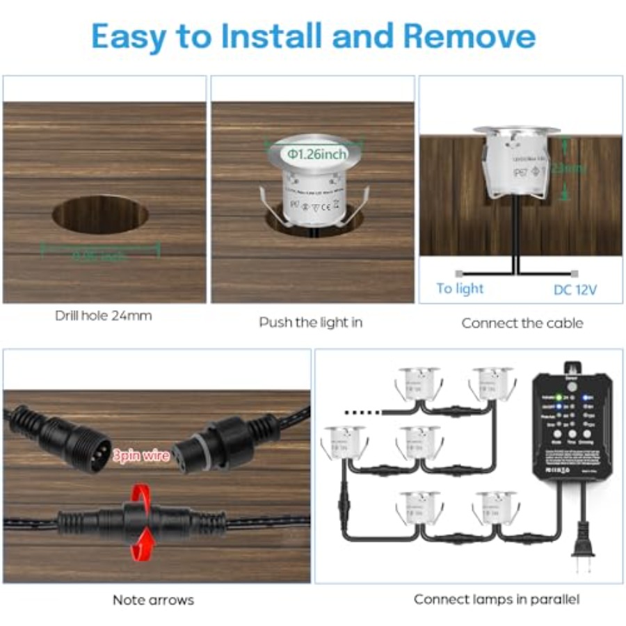 RGB Deck Lights Kit with Low V - Outdoor Lighting Kits Low Voltage review and price