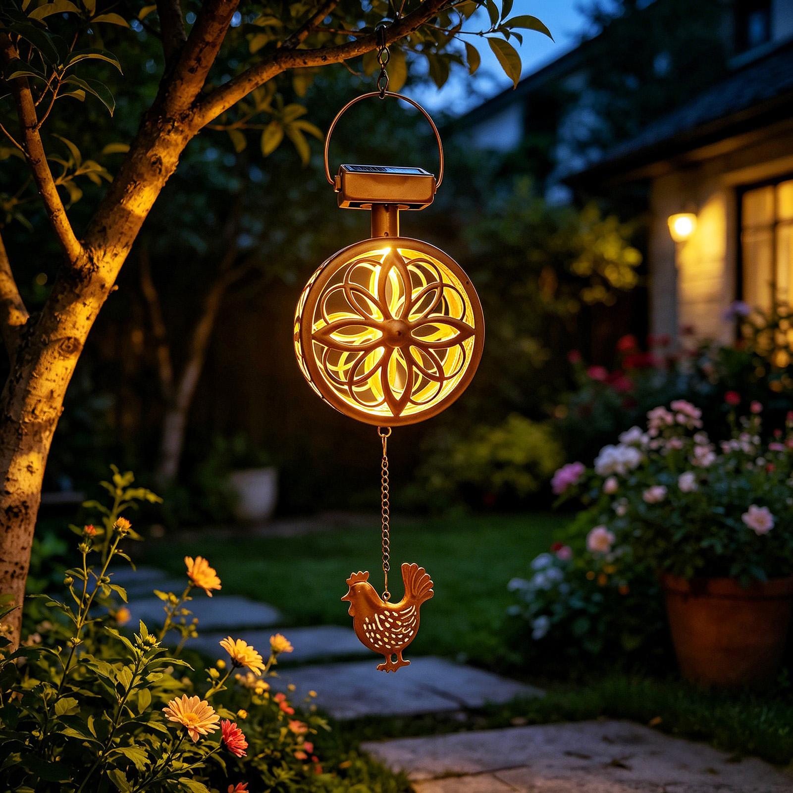 Solar Outdoor Hanging Pendant  - Outdoor Lighting Yellow review and price