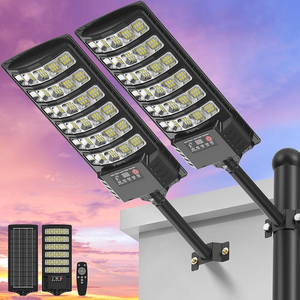 Solar Street Light with Pole M - Dusk To Dawn Bulb review and price