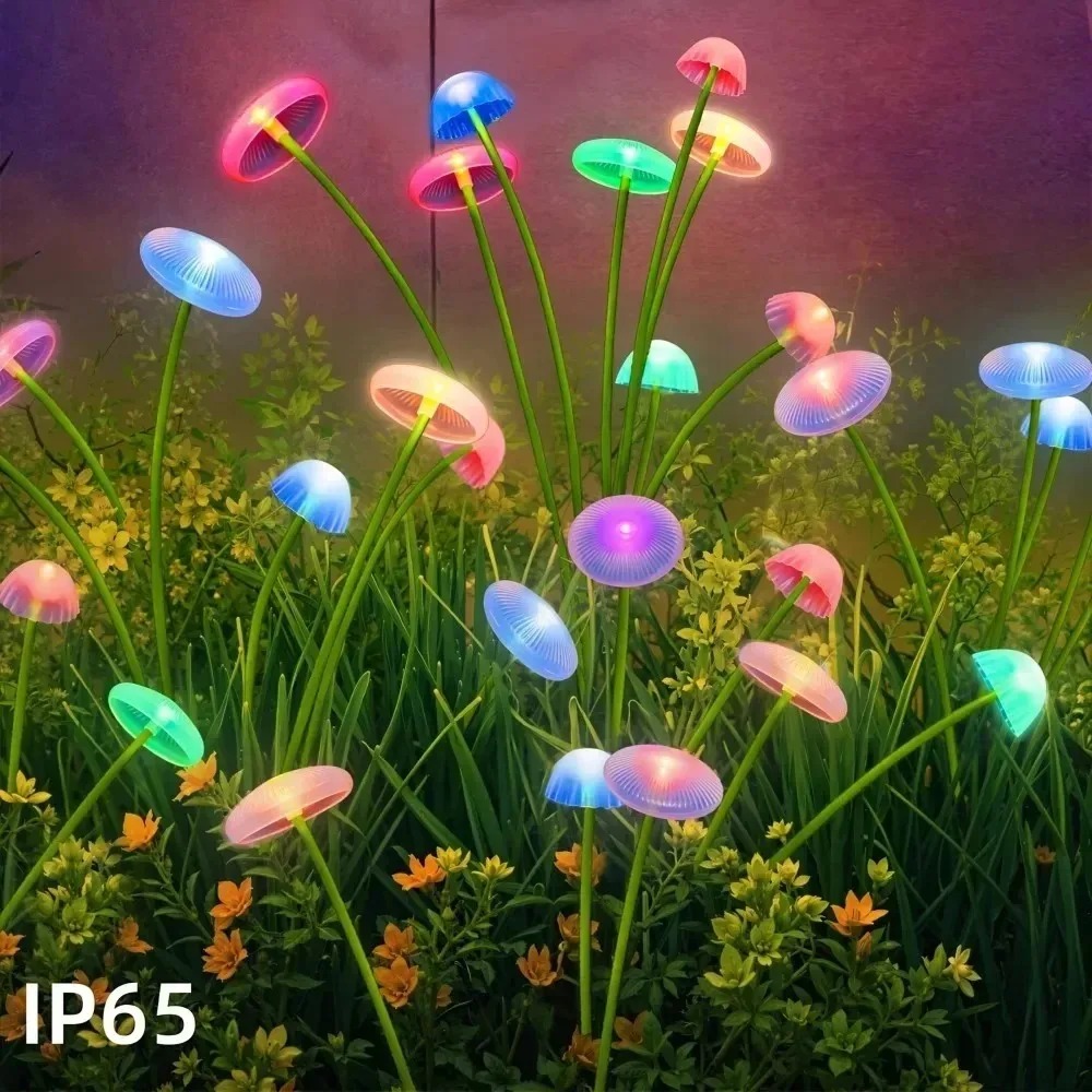 Color Changing Solar LED Mushr - Outdoor Lighting Jellyfish review and price