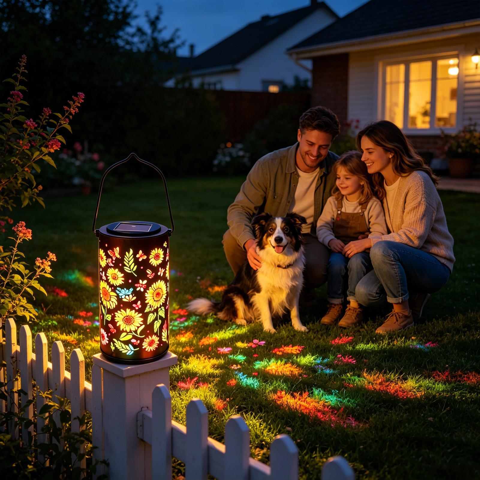 Sunflower Solar Lantern Weathe - Outdoor Lighting Patio review and price