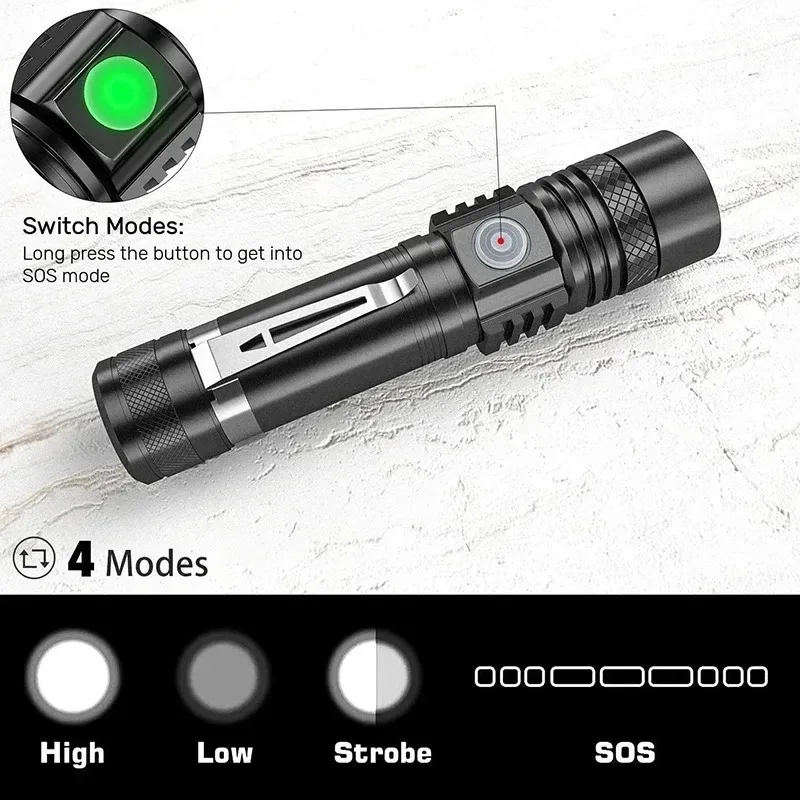 Rechargeable T6 Handheld Flash - Outdoor Lighting Beacon review and price