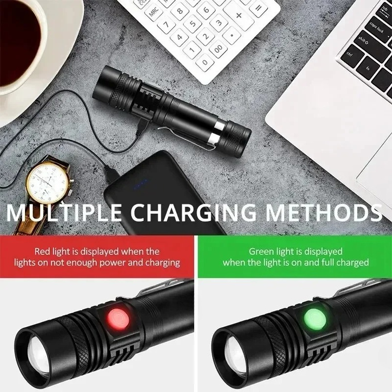 Rechargeable T6 Handheld Flash - Outdoor Lighting Beacon review and price