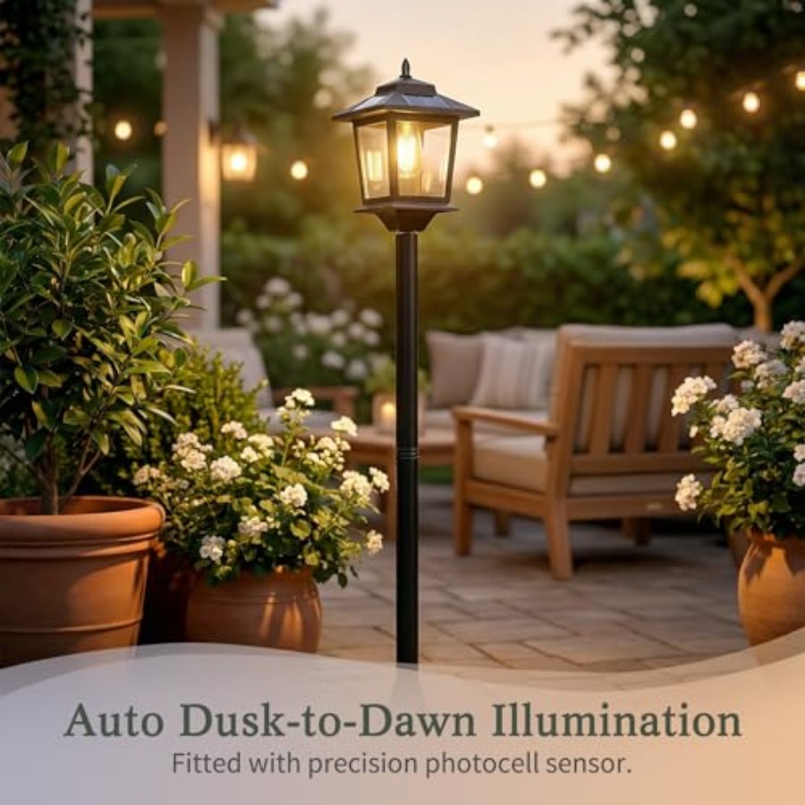 Outdoor Solar Post Lights, 2-P - Outdoor Lighting Patio review and price