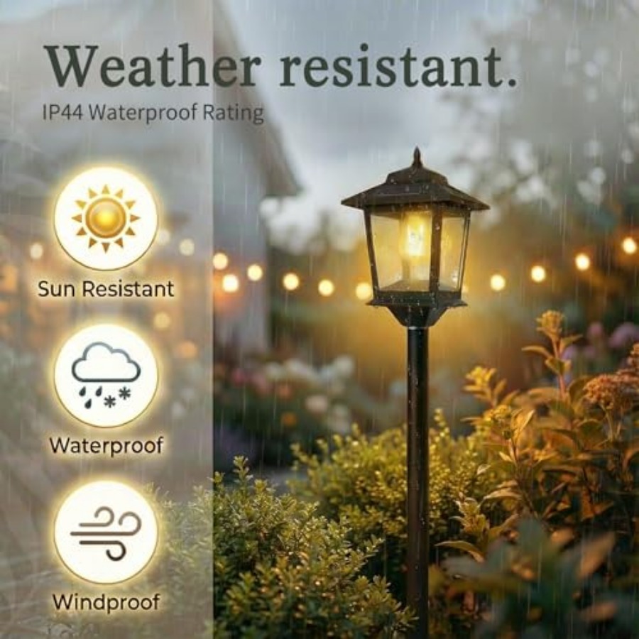 Outdoor Solar Post Lights, 2-P - Outdoor Lighting Patio review and price