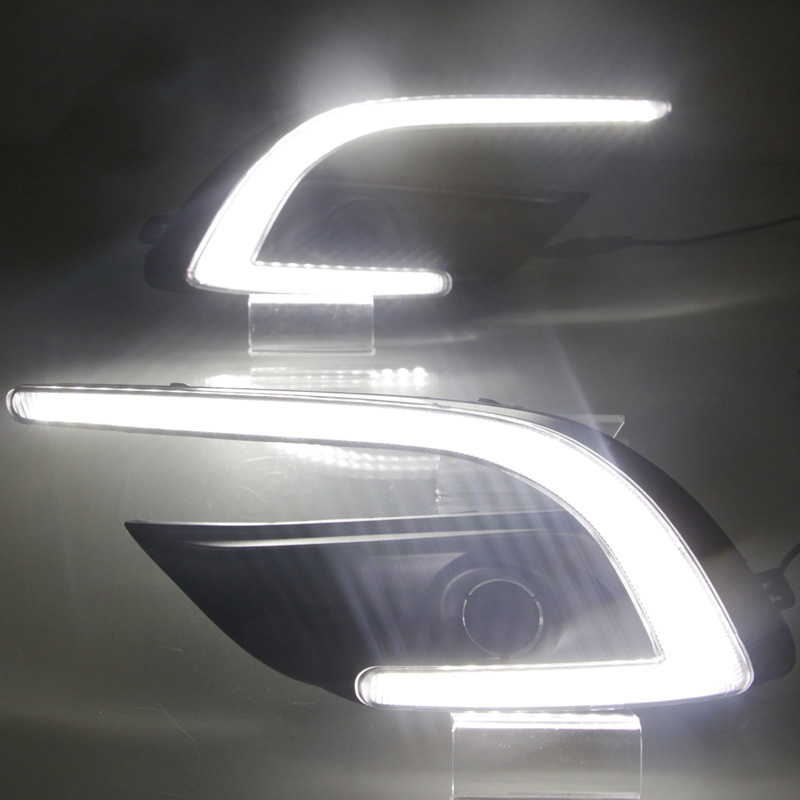 Car LED DRL 12V Daylights For  - Outdoor Lighting Yellow review and price