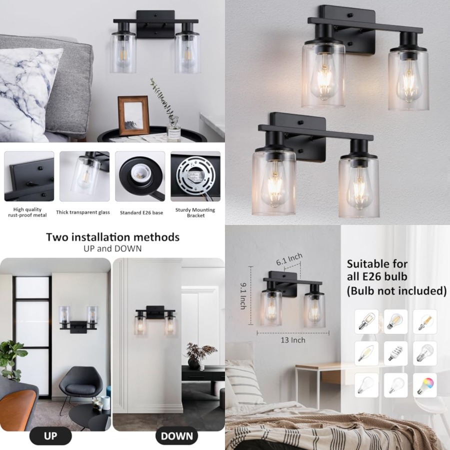 Matte Bathroom Light Fixtures  - Solar Wall Sconce review and price