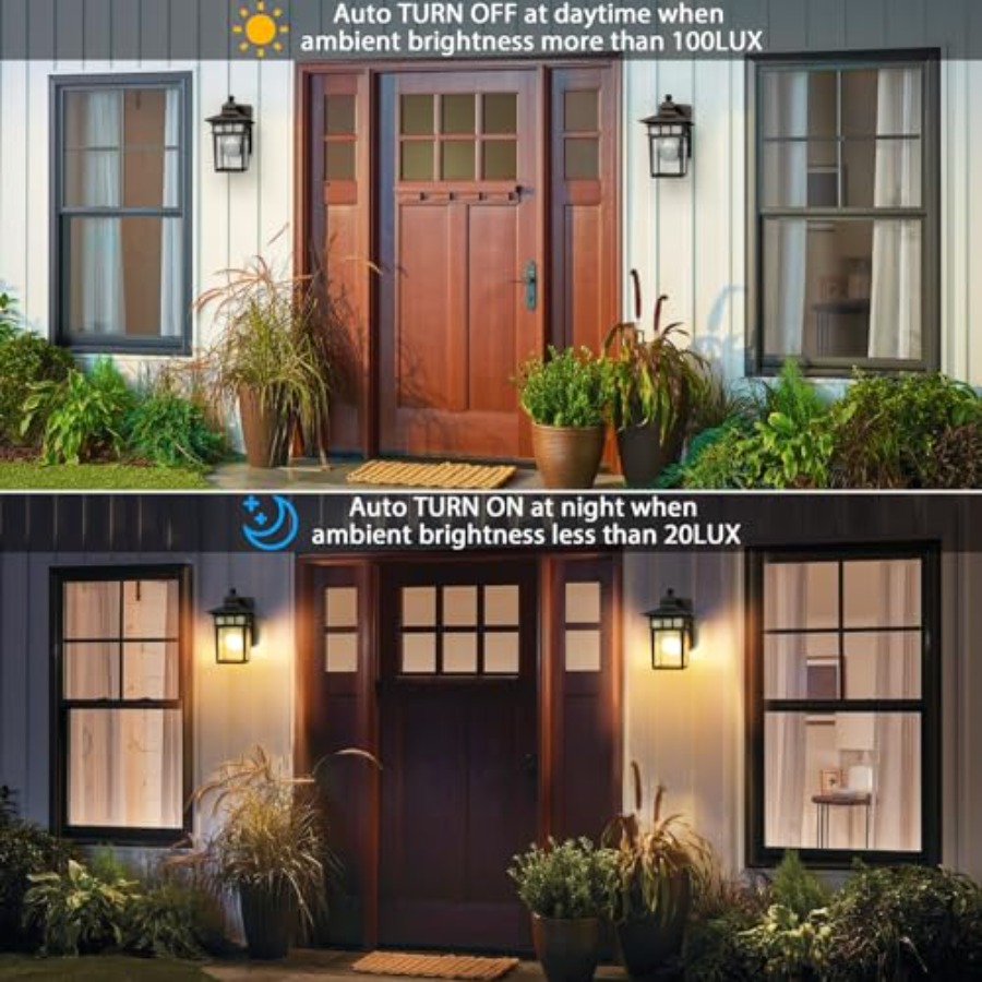 Outdoor Light with GFCI Outlet - Solar Wall Sconce review and price