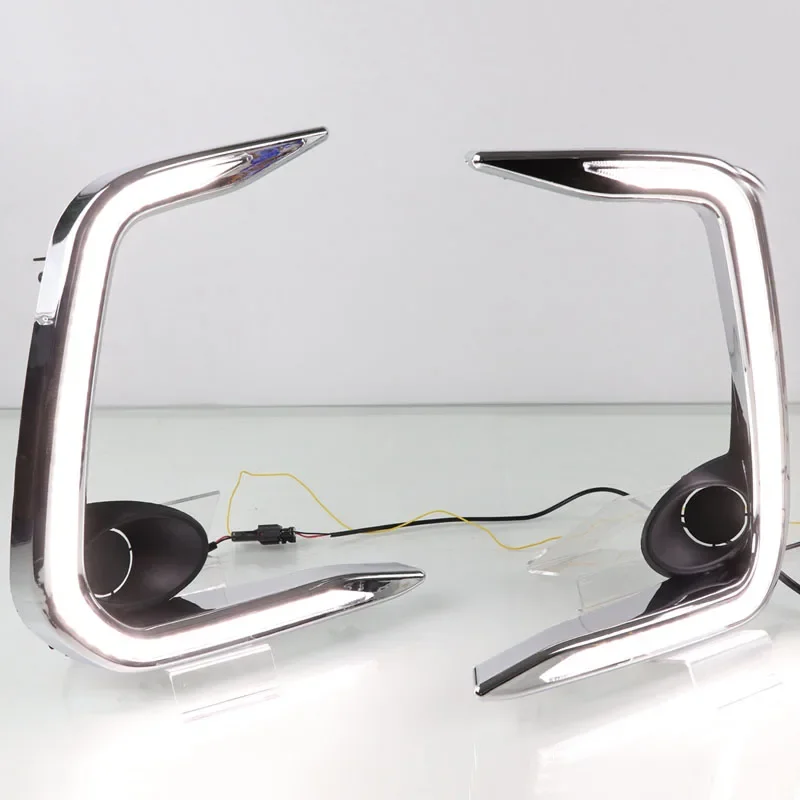 Car LED DRL 12V Daylights For  - Outdoor Lighting Yellow review and price