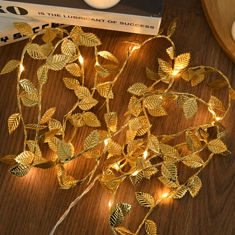 Golden Leaf Rattan Copper Wire - Outdoor Lighting No Wiring review and price