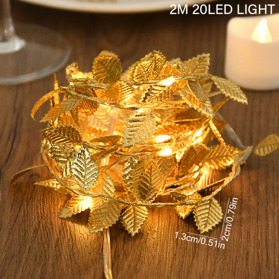 Golden Leaf Rattan Copper Wire - Outdoor Lighting No Wiring review and price
