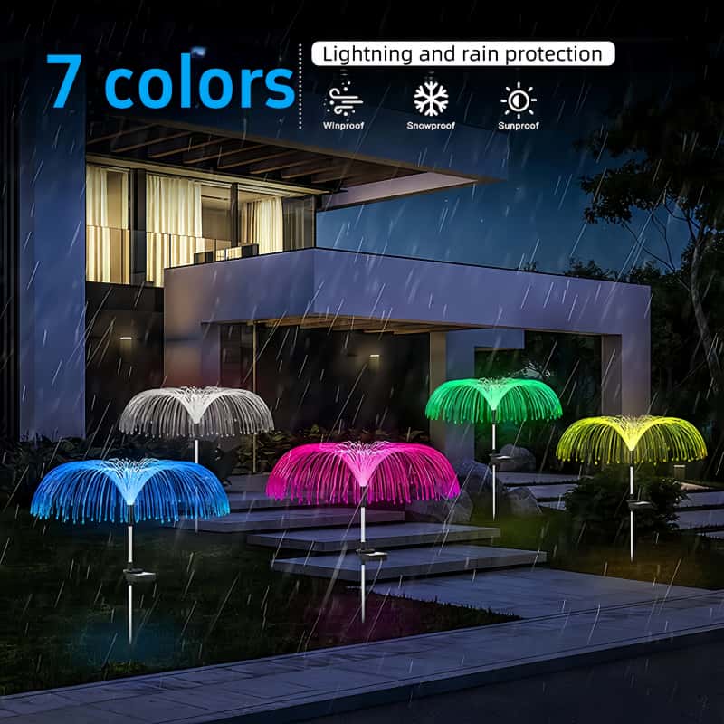 5 Pcs Solar Jellyfish LED Ligh - Outdoor Lighting Jellyfish review and price