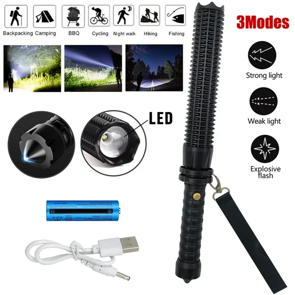 USB Rechargeable LED Flashligh - Outdoor Lighting Beacon review and price