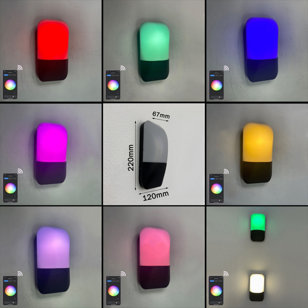 9W RGBW LED Outdoor Wall Lamp  - Outdoor Lighting Year Round review and price