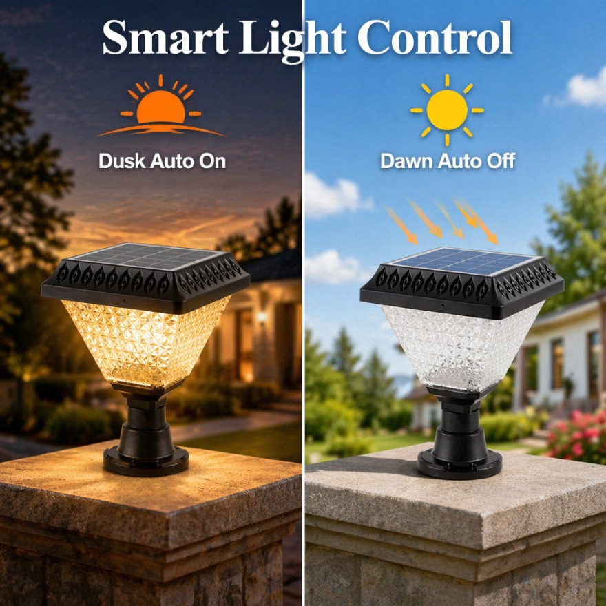 Outdoor Solar Post Light LED W - Dusk To Dawn Bulb review and price