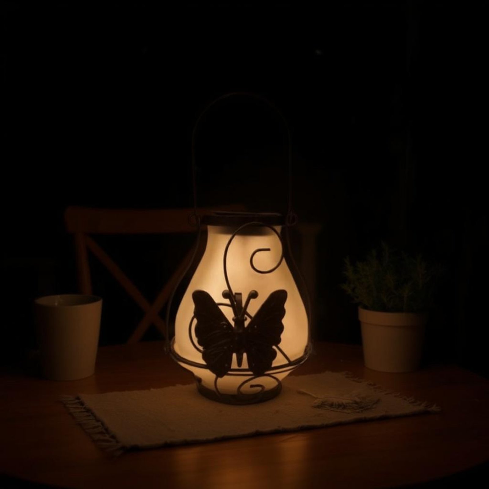 Solar Butterfly Lantern Waterp - Outdoor Lighting Patio review and price