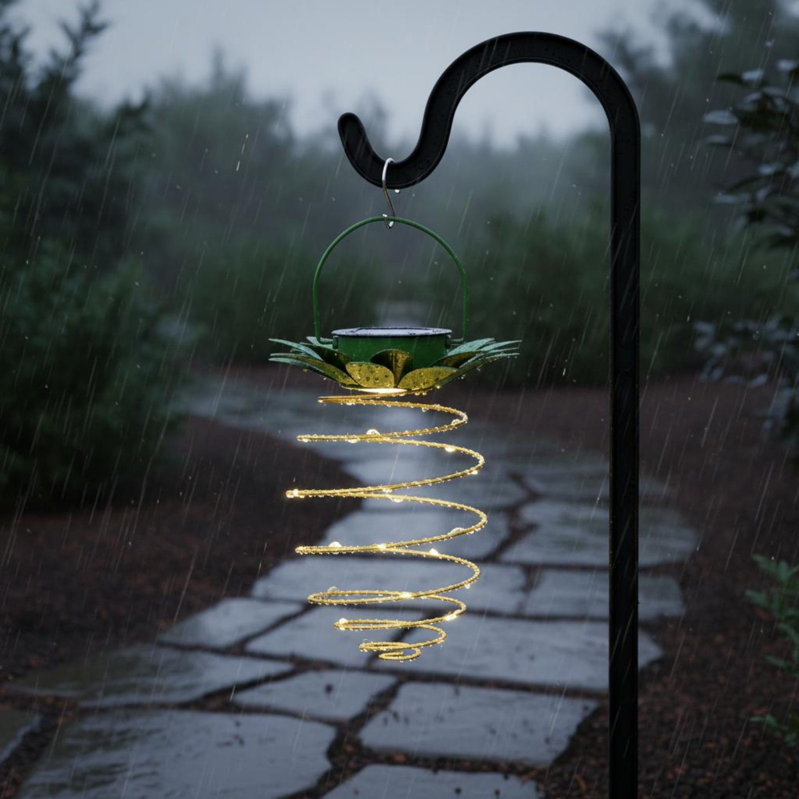 2 Pieces Solar Pineapple Lamp  - Outdoor Lighting Patio review and price