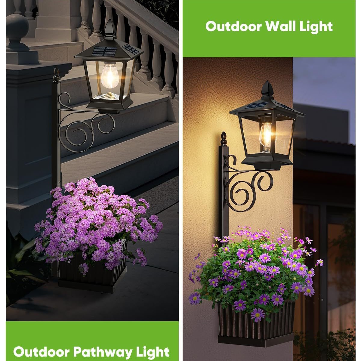 2 in 1 Solar Planter Lamp Wate - Outdoor Lighting Patio review and price