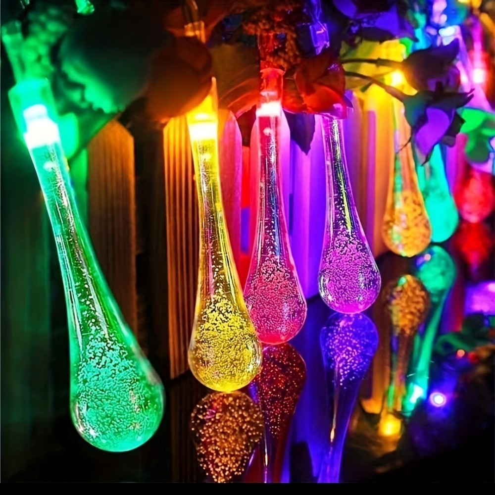 1pc Solar-Powered LED Teardrop - Solar Wall Sconce review and price