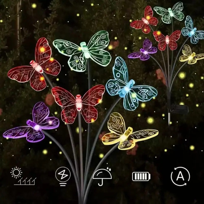 Solar Powered Butterfly Lights - Outdoor Lighting Patio review and price