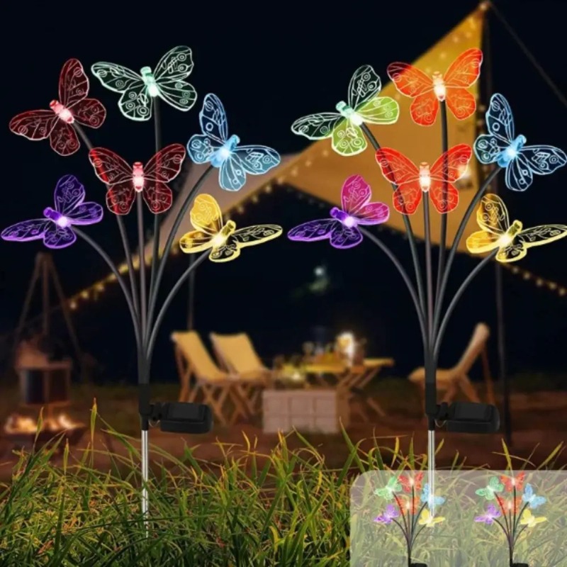 Solar Powered Butterfly Lights - Outdoor Lighting Patio review and price