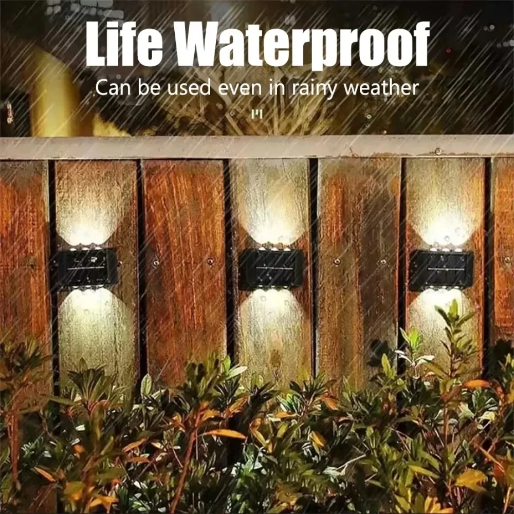 4/6/8 LED Solar Outdoor Light  - Solar Wall Sconce review and price