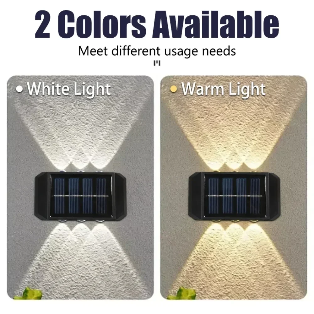 4/6/8 LED Solar Outdoor Light  - Solar Wall Sconce review and price