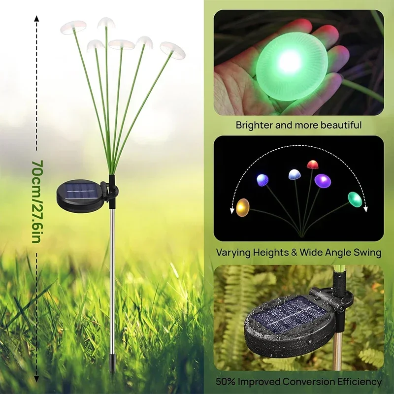 Solar LED Jellyfish Sway Light - Outdoor Lighting Jellyfish review and price