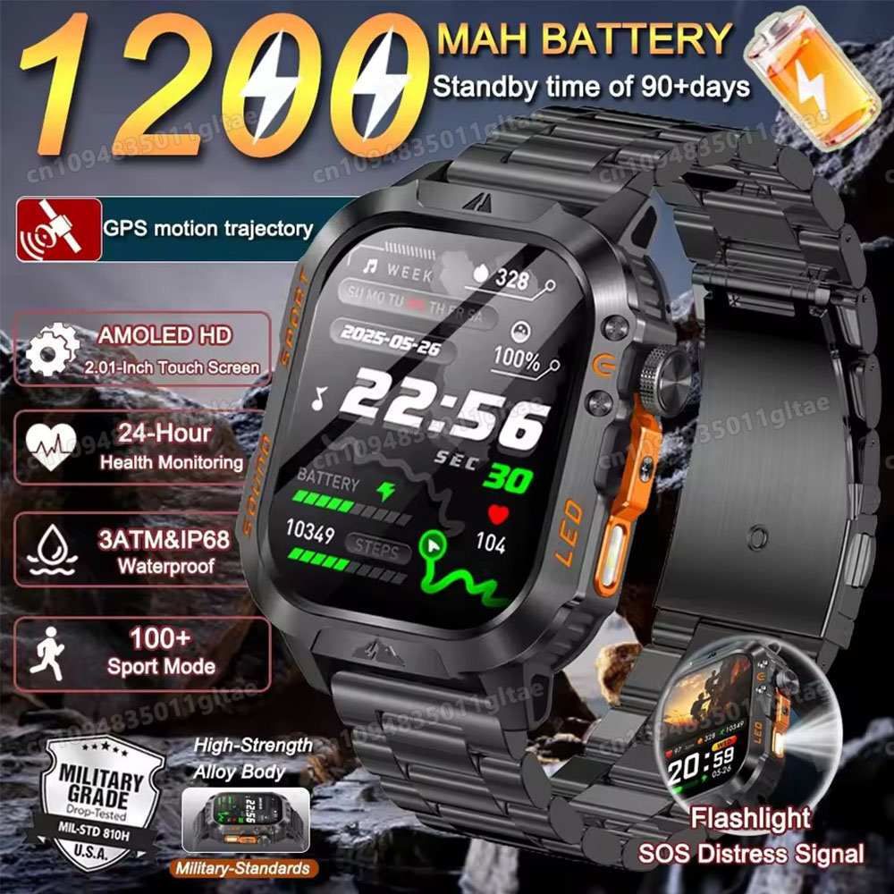 2026 New Military Smart Watch  - Outdoor Lighting Smart Controller review and price