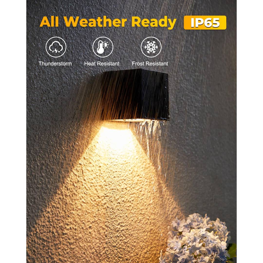 Outdoor Solar Wall Light Squar - Solar Wall Sconce review and price