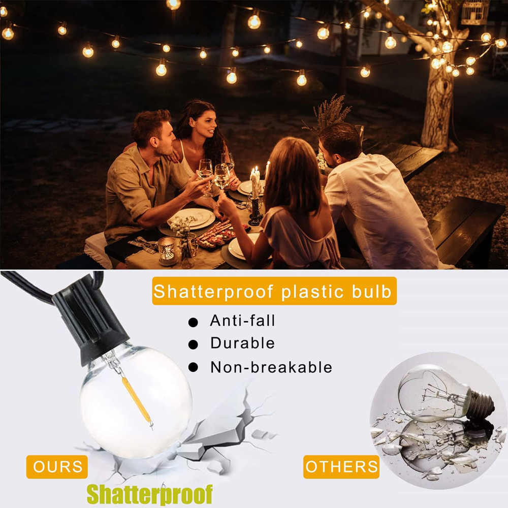 8M/15M G40 Globe String Lights - Outdoor Lighting Globes review and price