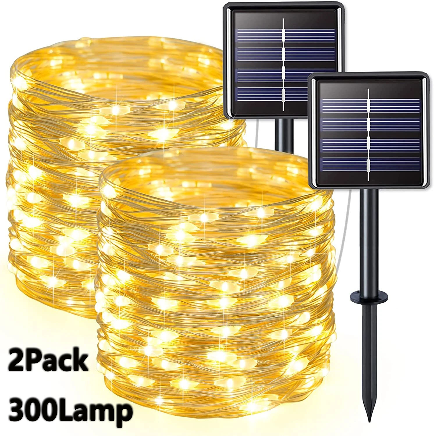 2 Pack Solar Fairy Lights 300L - Outdoor Lighting No Wiring review and price