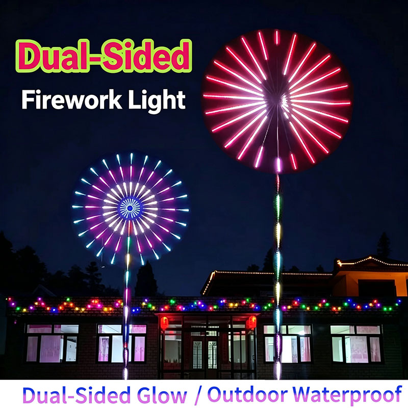 24 Tubes New Year RGB Firework - Outdoor Lighting Year Round review and price