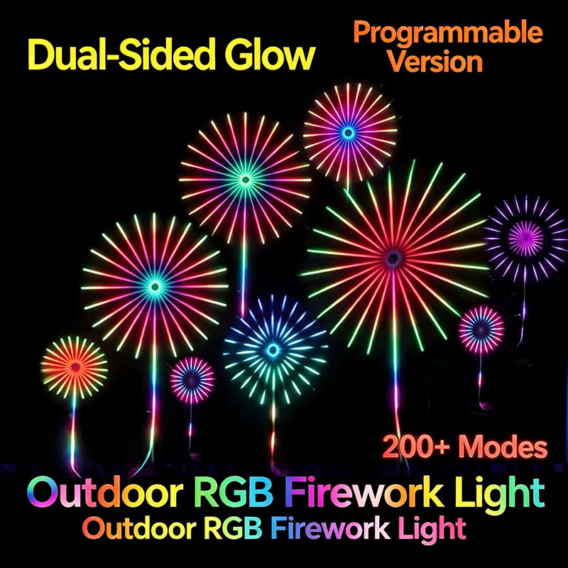 24 Tubes New Year RGB Firework - Outdoor Lighting Year Round review and price
