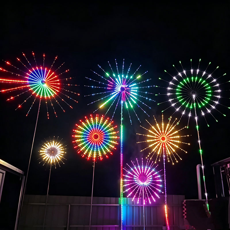 24 Tubes New Year RGB Firework - Outdoor Lighting Year Round review and price
