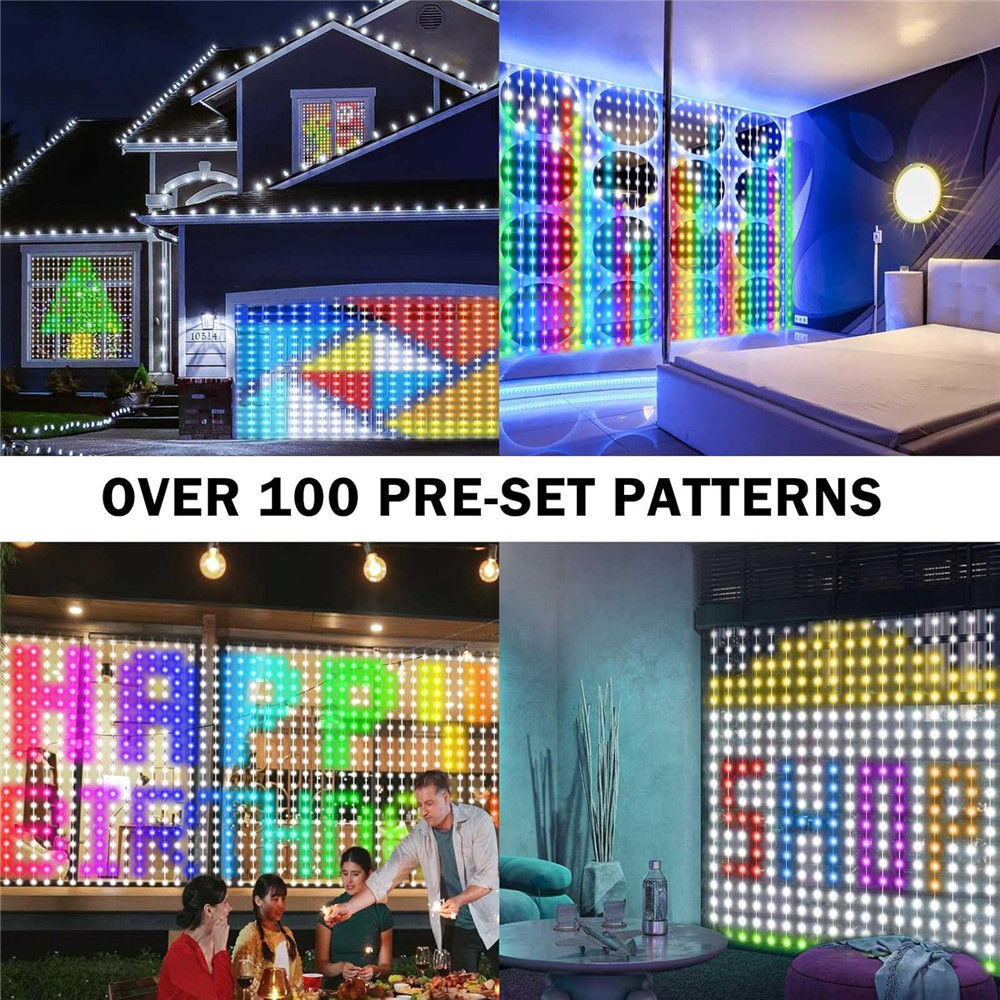 1/2PCS 400LED Curtain Lights L - Outdoor Lighting Smart Controller review and price