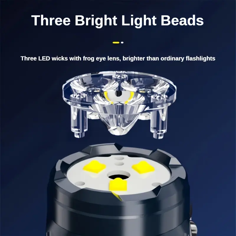 Mini 3LED Flashlight With Pen  - Outdoor Lighting Beacon review and price