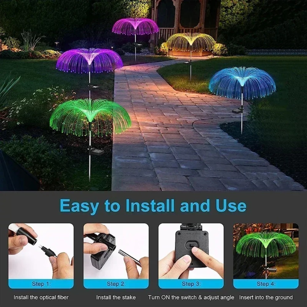 Solar Garden Jellyfish Lights  - Outdoor Lighting Jellyfish review and price