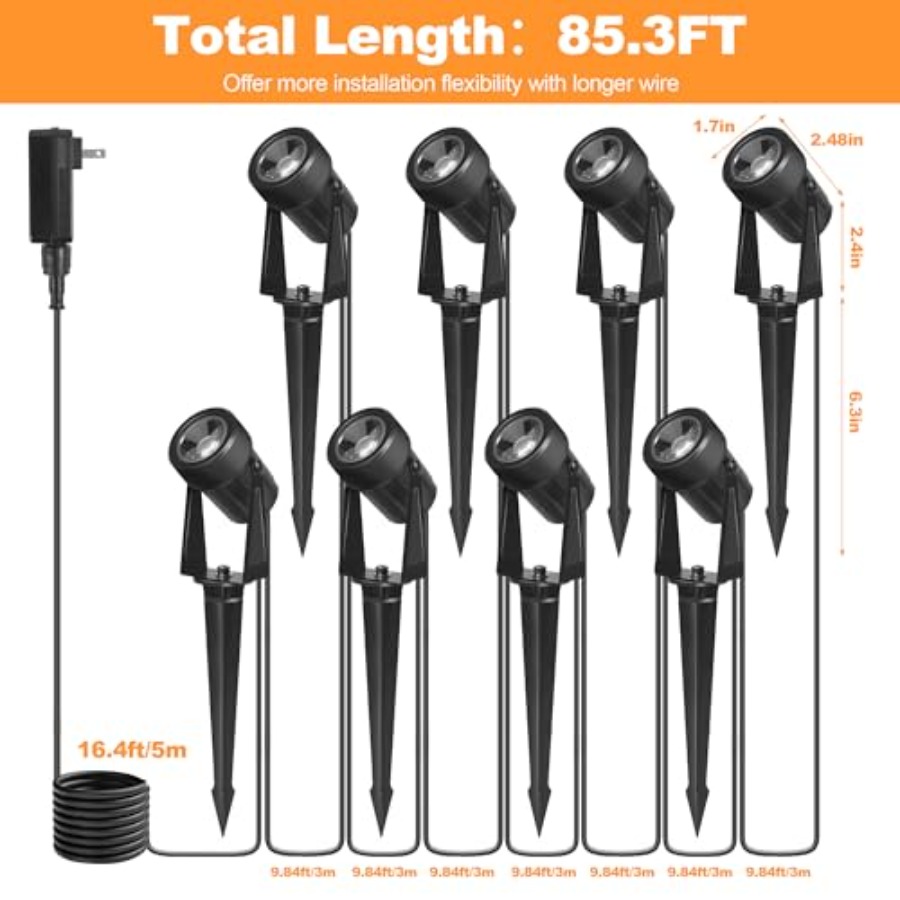 85.3FT LED Outdoor Landscape S - Outdoor Lighting No Wiring review and price