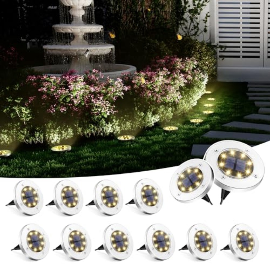 Solar Ground Lights Solar Ligh - Outdoor Lighting Patio review and price
