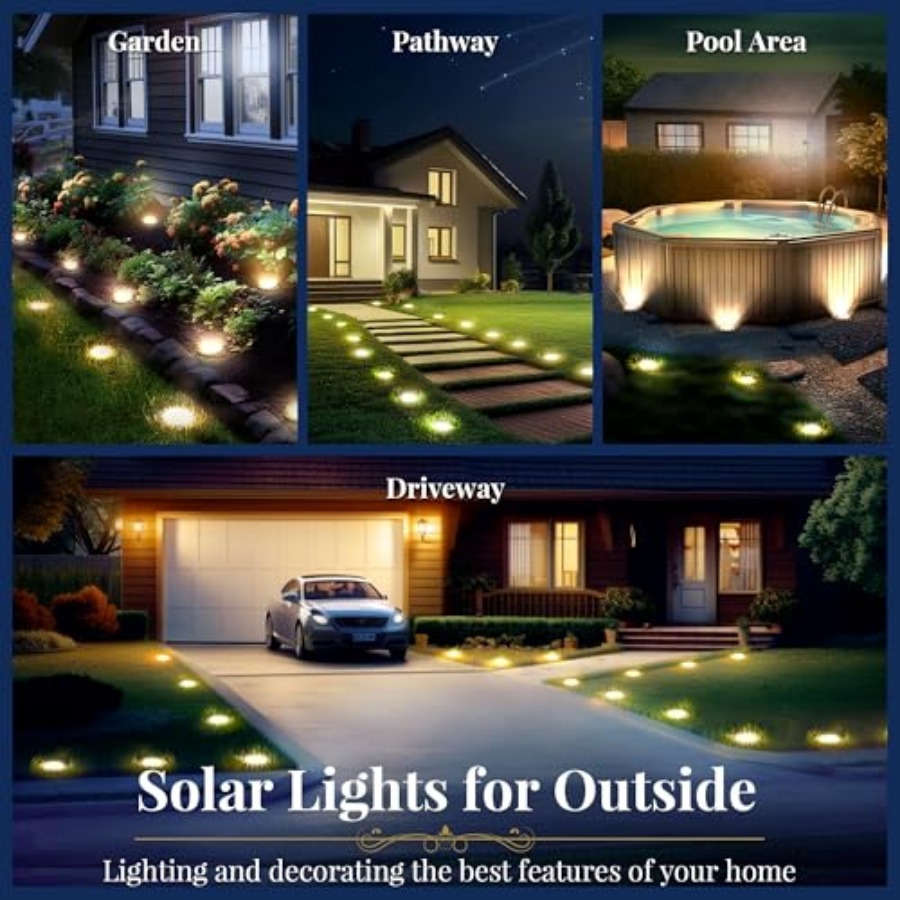 Solar Ground Lights Solar Ligh - Outdoor Lighting Patio review and price